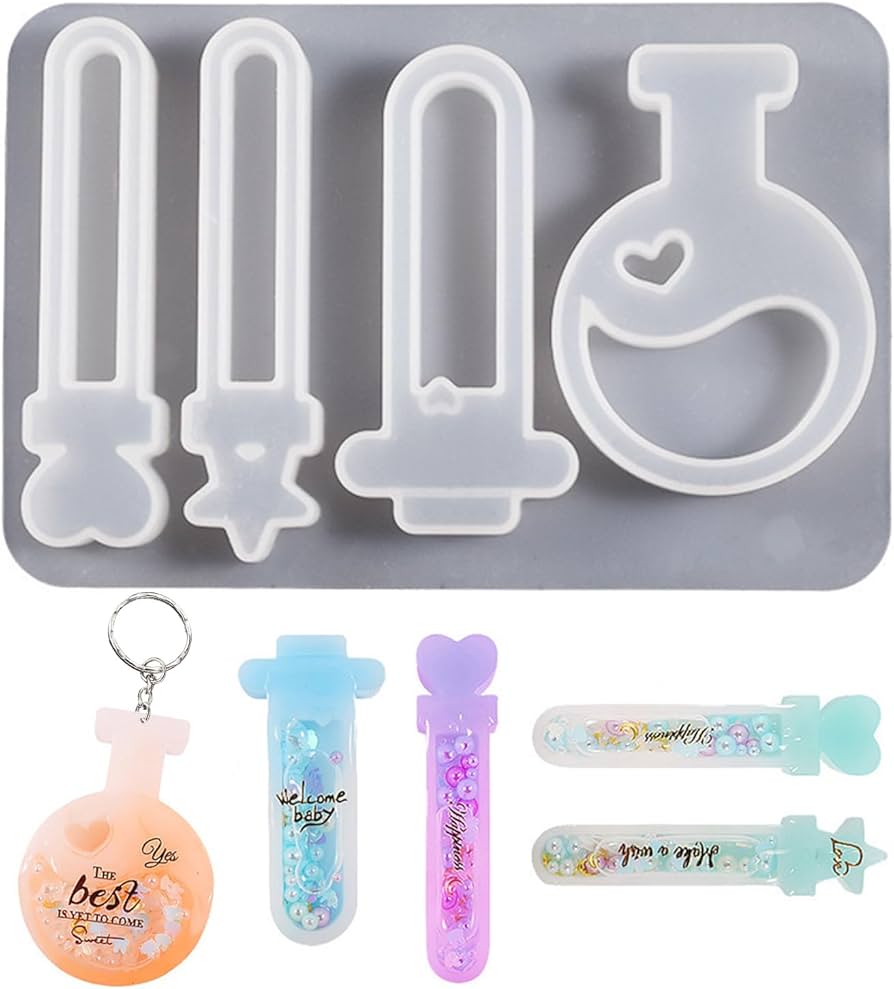 Amazon.co.jp: シリコンモールド シェイカー マジックボトル 試験管 4